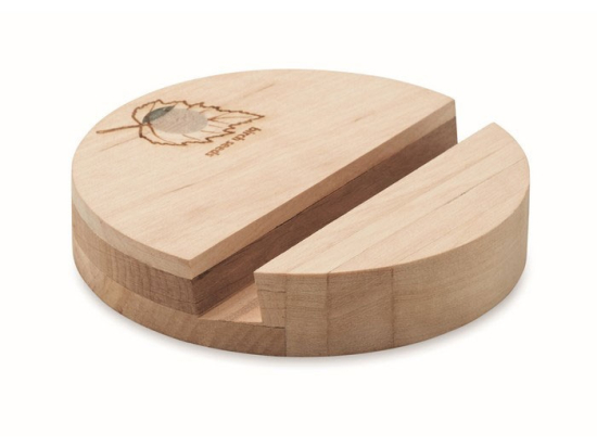 GROW ROUND STAND - Support de téléphone en bouleau