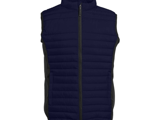 Bodywarmer bi-matière homme