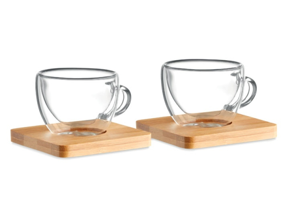 BELIZE - 2 verres expresso double paroi