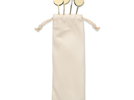 TAMANGO - Set de touilleurs en acier inox