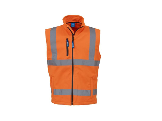 Bodywarmer softshell haute visibilité