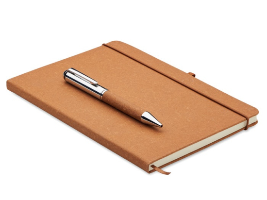 ELEGANOTE - Carnet en cuir recyclé et stylo