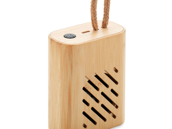 REY - Haut-parleur sans fil bambou 3W