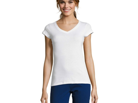 MOON T-SHIRT FEMME COL V