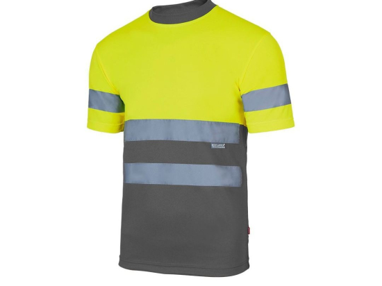 T-shirt technique bicolore haute visibilité