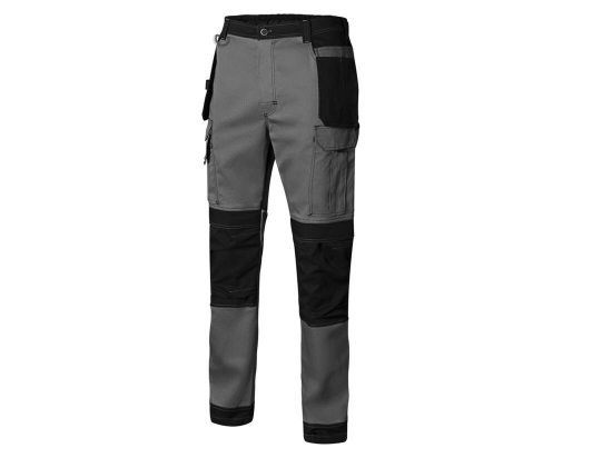 Pantalon bicolore canvas stretch