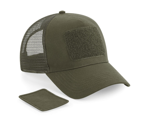 Casquette avec empiècement amovible