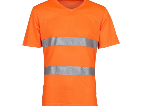Tee-shirt haute visibilité col v