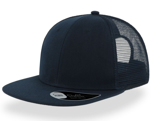 Casquette visière plate style trucker