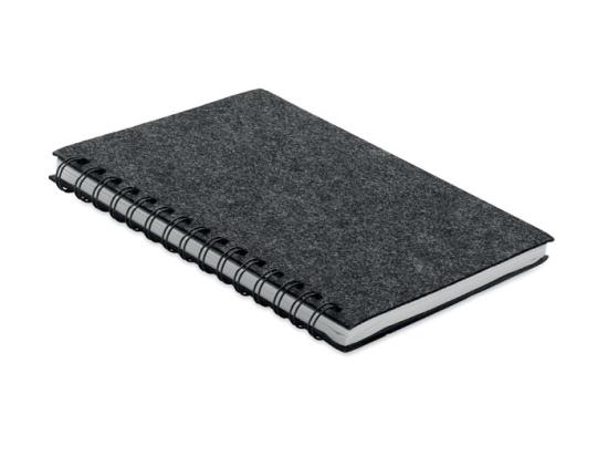 RINGFELT - Carnet A5 couv.en feutre RPET