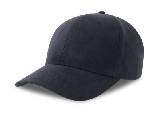 Casquette 6 pans mid visor faux suède