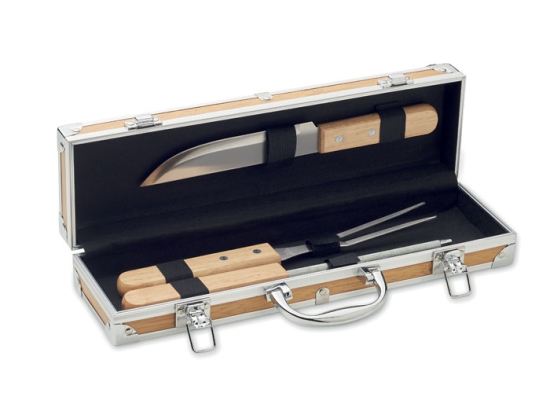 TOOLDERA - Ustensiles BBQ en acier inox.