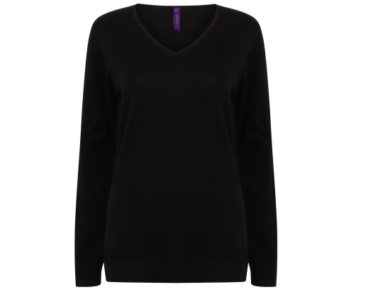 Pull col v femme