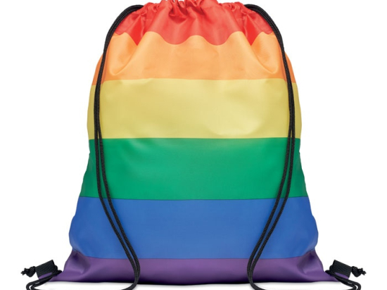 BOW - Sac à cordon arc-en-ciel RPET