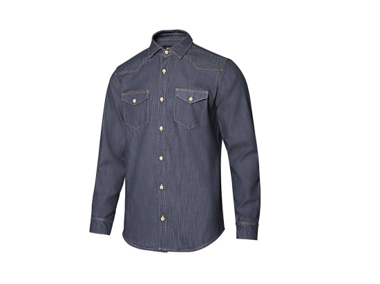 Chemise stretch en denim homme