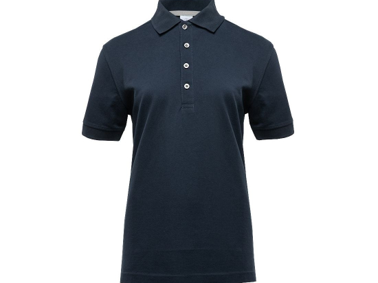 Polo femme boutons contrastés