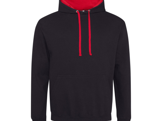 Sweat capuche contrastée
