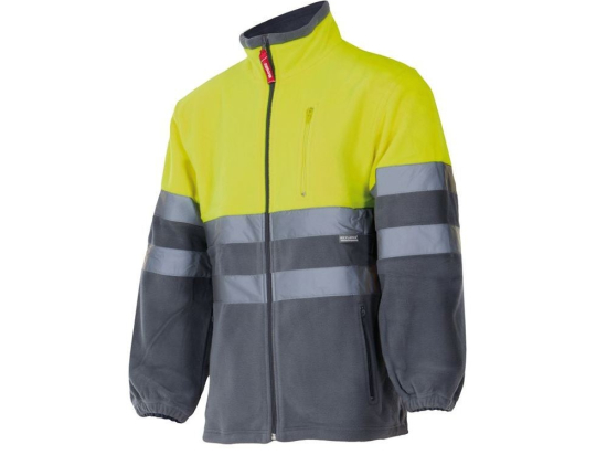 Veste polaire bicolore haute visibilité