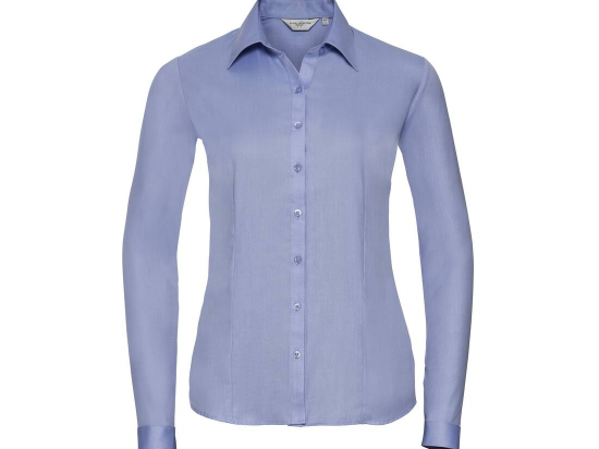 Ladies' long sleeve tailored herringbone shirt