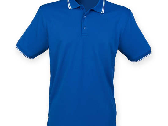 Polo col et manches contrastés