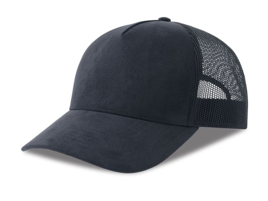 Casquette style trucker en faux daim