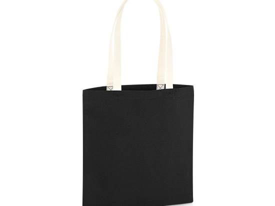Sac organique en coton canvas avec anses contrastées