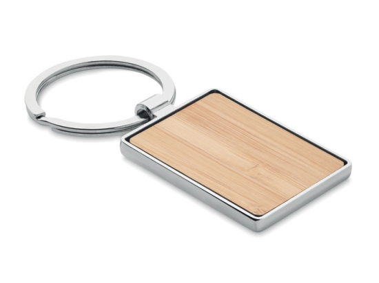 BENDIGO - Porte-clés rectangle en bambou