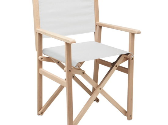 RIMIES - Chaise de plage pliable en bois