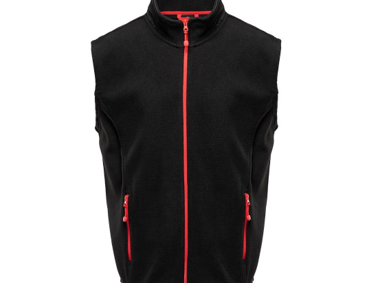 Bodywarmer polaire contrasté