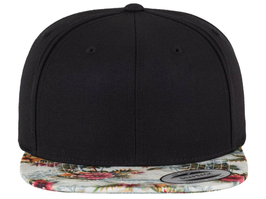 Casquette snapback motif fleuri