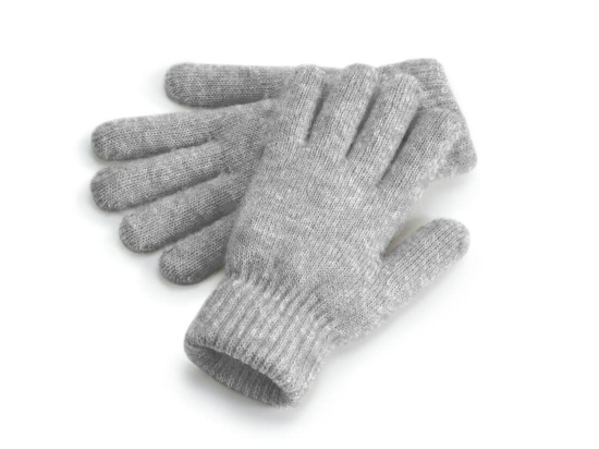 Gants en maille côtelée