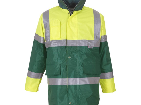 Parka contrastée haute visibilité