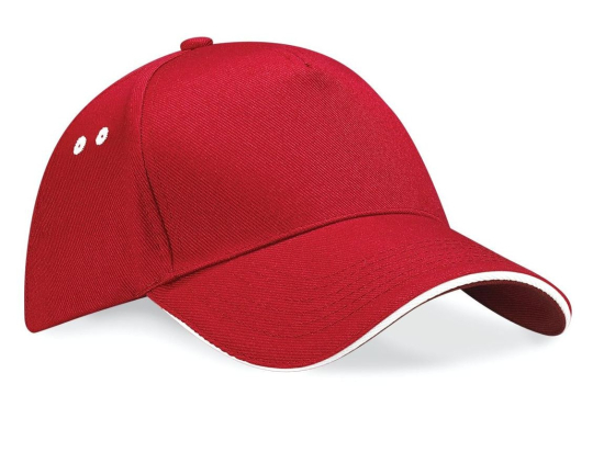 Casquette 5 panneaux bicolore