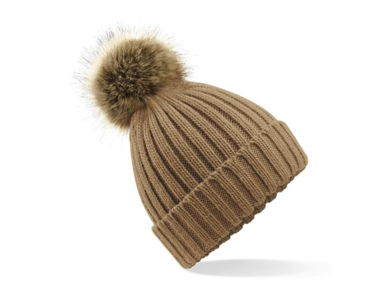 Bonnet grosse maille pop pom