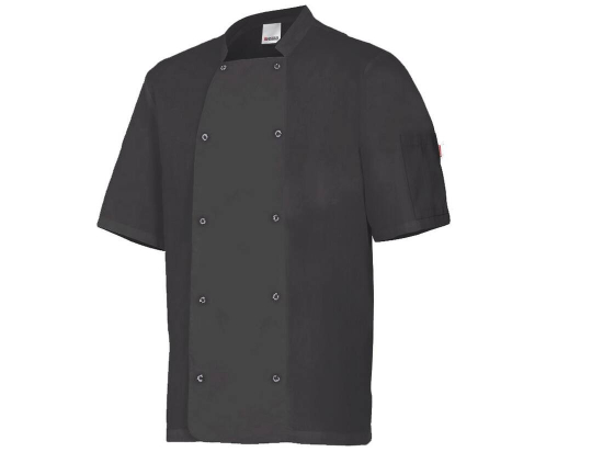 Veste de cuisinier mc avec boutons pression