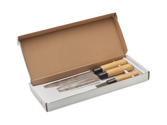 TAKI - Set 3 couteaux style japonais
