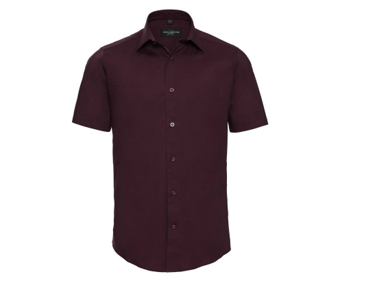 Men's short sleeve fitted stretch shirt