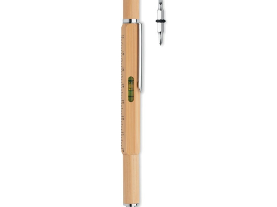 TOOLBAM - Stylo niveau à bulle en bambou