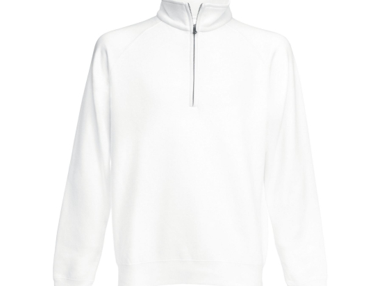 Sweat manches raglan col zippé