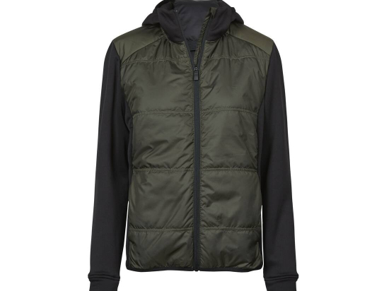 Veste bi-matière à capuche femme