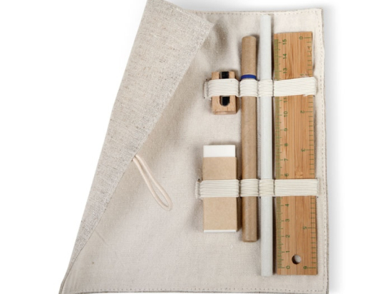 ECOSET - Set d'écriture,pochette coton