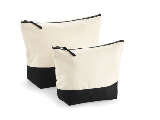 Pochette bicolore en coton