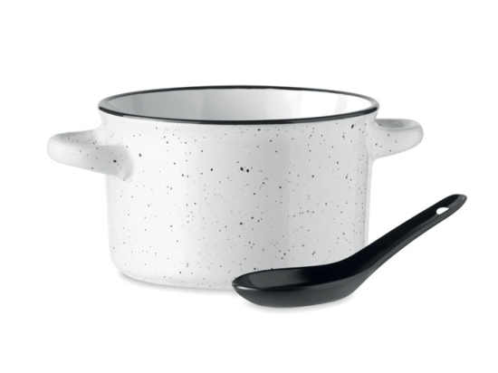 PIGA BOWL - Bol vintage en céramique 550 ml