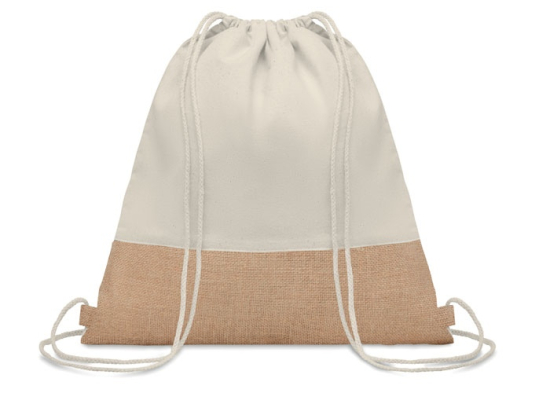INDIA - Sac à cordon avec détails jute