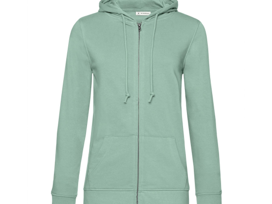 Sweat capuche zippé organique femme