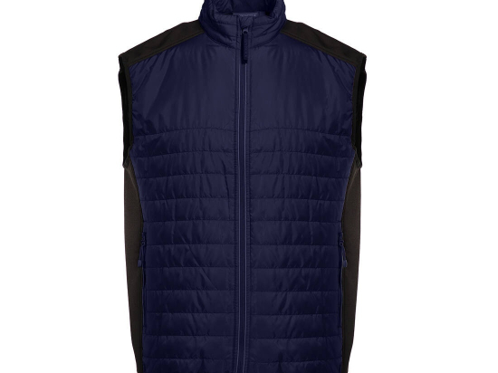 Bodywarmer bi-matière matelassé