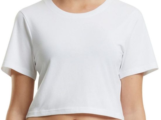 Tee-shirt femme "cropped"