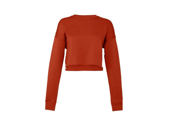 Sweat col rond femme court