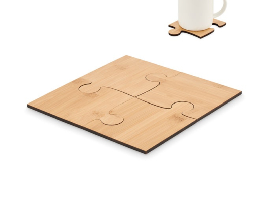 LEPY - Lot de 4 sous-verres puzzle