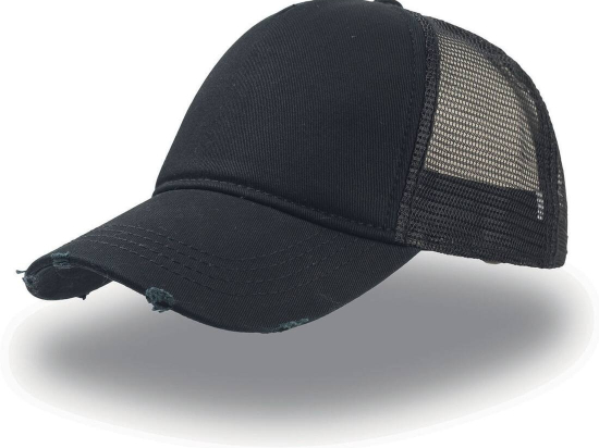 Casquette 5 pans style trucker "destroyed"